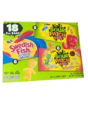SOUR PATCH KIDS and SWEDISH FISH Mini Soft & Chewy Candy Variety Pack 18-2 oz
