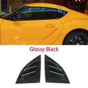 Gloss Black Rear Window Louver Shutter Cover Trim For Toyota Supra A90 2019-2025