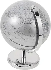 Garneck Terrestrial Globe with Base for Desktop Display Educational World Globe for Home Office Decor Modern Geography Learning Tool for Study Decoration