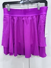 Lululemon Court Rival Perforated HR Tennis Skirt Long 6 PUHL Fuchsia NEW