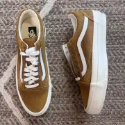 VANS Old Skool 36 Wax Leather Golden Bro Mens Sz 10.5