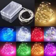 100 LED String Fairy Lights Copper Wire 32 Feet Battery Powered Waterproof USA