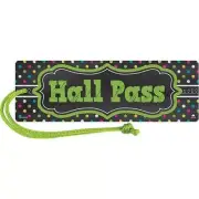 Teacher Created Resources TCR77276-6 Chalkboard Brights Magnetic Hall Pass - ...
