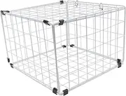 1pc Foldable Cat Cage Indoor Pet Fence Folding Cat Cage Cat Enclosures for Outside Folding Pet Crate Portable Fence Car Pet Fence Outdoor Puppy Cage Dog Cages Pet Cage Iron White
