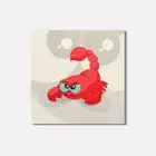 Funny Scorpio Animal 4'' X 4'' Square Wooden Coaster