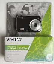 Vivitar Digital Camera 5.1 Mega Pixels for Photo and Video ViviCam V54 Black NIB