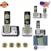 Enhanced 2-Handset Cordless Phone - Caller ID, Full Duplex Speakerphone, Silver