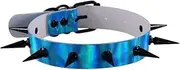 [Generic] PU Black-Tone Spikes Rivets Spiked Punk Rock Gothic Collar Choker Necklace