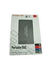 Portable SSD External Hard Drive - 2TB Capacity - USB-C 3.0