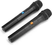 V16U Universal Wireless Microphone, 2 in 1 VHF Universal USB Receive Handheld Microphone, USB Wireless Microphone Receiver for Karaoke/Live Performances (1 to 2)