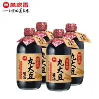 在飛比找momo購物網優惠-【萬家香】丸大豆醬油(450ml*4瓶)