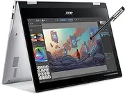[acer] Spin 311 3H 11.6'' 2-in-1 Touchscreen Chromebook (8-Core MediaTek MT8183C, 64GB eMMC, 4GB RAM, Stylus) Flip Convertible Laptop, 15-Hr Battery Life, IST Pen, Webcam, Chrome OS, Pure Silver