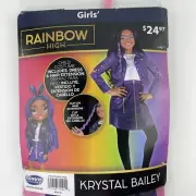 Rainbow High Krystal Bailey Halloween Costume Girls XS 4/5 Dress