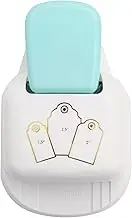 We R Memory Keepers 3-in-1 Tag Punch, White, Create DIY Custom Round Tags for Gifts, Scrapbooks, Planners, Journals, Cards, Crafting, Printmaking, Card Making, and More