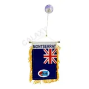 Montserrat Flag Mini Banner / Double Sided Mini Montserrat Car Window Flag