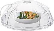 Microwave Cover for Food, Bowl Guard for Oven, Splash Proof Transparent Splatter Cover for Microwave Oven Stove Kitchen Home