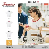 在飛比找PChome商店街優惠-日本 Printstar 5.6盎司親子滾邊純棉T恤 100
