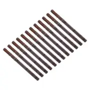 12 Pcs Floating Shelf Brackets, Metal Hidden Shelf 0.6" x 5.5" (Brown)
