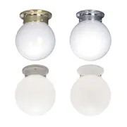 Opal Ball DIY Ceiling Fixture Small in Brass/Nickel/White