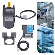 220V AC Gear Motor Electric Motor Variable Speed Controller Reduction Ratio 25W