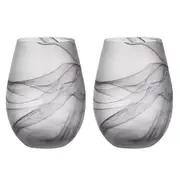 Skylar Stemless Glass 552mL Storm Set of 2 Tempa 898234