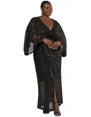 [Pink Dusk] Carpet Ready Maxi Dress in Black