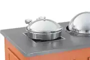 Vollrath 46123 6Qt Solid Top Induction Chafer w Stainless Steel Trim & Pan