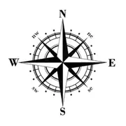 3 Pcs Art Design Vinyl Nswe Compass Car Stickers Decals