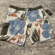 Quicksilver Waterman Collection Jay Oh Jay Board Shorts Swim Trunks Mens Size 36