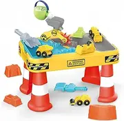 Sand Water Play Table Toys Kids Sensory Table Construction Toys for Summer Beach Garden Play