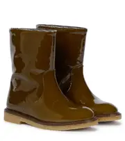 [Bonpoint] Bonpoint Patent leather boots UK 2 brown