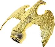 Totority Eagle Flag Topper Decoration Ornamental Eagle Finial for Outdoor Flag Poles Lightweight and Compact Design for Office and Garden Use Easy to Install