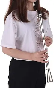 Blelsa Bb Key Simple Clarinet Sax Compact Clarinet-Saxophone Abs Musical Wind Instrument for Beginners with Carry Bag Bb