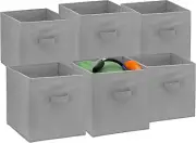 Foldable Cube Storage Bins - 6 Pack - Decorative Fabric Storage C