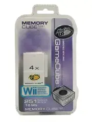 Mad Catz Nintendo GameCube Wii Memory Cube Card 4X 251 Blocks White SEALED