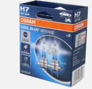 OSRAM COOL BLUE® INTENSE H7, +100% more brightness, up to 5,000K, halogen 2 pack
