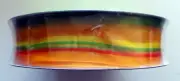 Berwick & Offray Wired Edge Ribbon, 2 inch x 36 yd, Striped Pattern - NEW