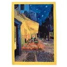 Tea Towel-Vincent Van Gogh Café Terrace at Night