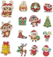 Vaguelly DIY Diamond Picture 15pcs Diamond Kit Children Sticker Painting Fun and Educational Toy