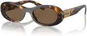 Miu Miu Women 0mu 06zs Sunglasses, Multicoloured (Multicoloured), One Size
