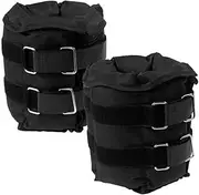 Powertrain 2x 5kg Adjustable Ankle Weights Gym Equipment Wrist Fitness 1kg 2kg 10kg