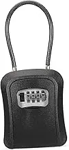 GARIOUANS Secure Wall Mounted Key Lock Box with Combination Code Ample Storage for Car and Office Keys Design for Home Security Easy Use