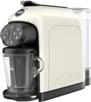 Lavazza, A Modo Mio Desea Coffee Capsule Machine, Compatible with A Modo Mio Coffee Pods, Touch Interface, Sound Alerts, Automatic Shut-Off, Dishwasher-Safe Components, 1500W, 220-240V, White Cream