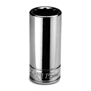 15 mm Deep Socket, 1/4 in. Drive, 12-point, Metric (CP16176)