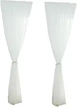 WOFASHPURET Star Foil Curtains Sheer Window Treatments Bedroom Curtains Light Filtering 100 * 270cm