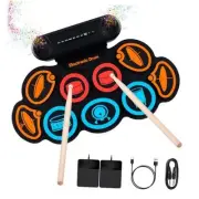 G7 Electronic Drum Set, 9-Pad Drum Kit with Built-in Speakers, 7 Drum Sounds,