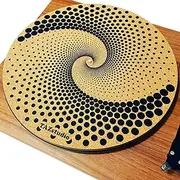 Cork and Rubber Turntable Slipmat - Specially designed Cork.Burnt Decorative cork