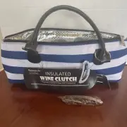 New, Wine Clutch Bag Thermal Insulated Incl Corkscrew, Portable Waiter. Party