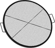 Onlyfire X-Marks Fire Pit Grill Grate for Camping Cooking, round BBQ Grate Campf