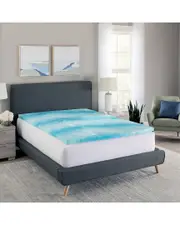 GeoPEDIC 2in Cooling Gel Swirl Memory Foam Topper